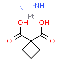 ChemSpider 2D Image | azanide; cyclobutane-1,1-dicarboxylic acid; platinum | C6H12N2O4Pt