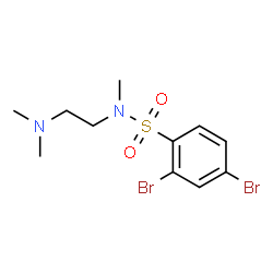 ChemSpider 2D Image | 2,4-Dibromo-N-[2-(dimethylamino)ethyl]-N-methylbenzenesulfonamide | C11H16Br2N2O2S