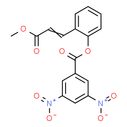 ChemSpider 2D Image | Methyl 3-[2-[(3,5-dinitrobenzoyl)oxy]phenyl]-2-propenoate | C17H12N2O8