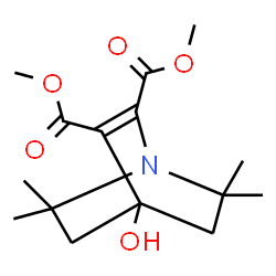 ChemSpider 2D Image | Dimethyl 4-hydroxy-6,6,7,7-tetramethyl-1-azabicyclo[2.2.2]oct-2-ene-2,3-dicarboxylate | C15H23NO5