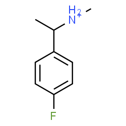 ChemSpider 2D Image | 1-(4-Fluorophenyl)-N-methylethanaminium | C9H13FN