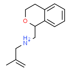 ChemSpider 2D Image | N-(3,4-Dihydro-1H-isochromen-1-ylmethyl)-2-methyl-2-propen-1-aminium | C14H20NO
