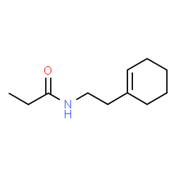 ChemSpider 2D Image | N-[2-(1-Cyclohexen-1-yl)ethyl]propanamide | C11H19NO
