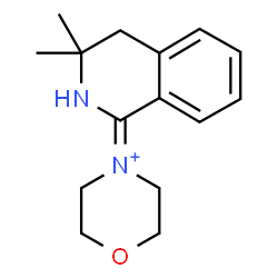 ChemSpider 2D Image | 4-(3,3-Dimethyl-3,4-dihydro-1(2H)-isoquinolinylidene)morpholin-4-ium | C15H21N2O
