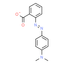 ChemSpider 2D Image | 2-{(E)-[4-(Dimethylamino)phenyl]diazenyl}benzoate | C15H14N3O2