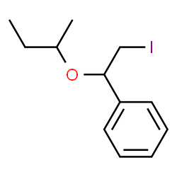 ChemSpider 2D Image | (1-sec-Butoxy-2-iodoethyl)benzene | C12H17IO