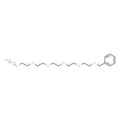 ChemSpider 2D Image | 16-Azido-1-phenyl-2,5,8,11,14-pentaoxahexadecane | C17H27N3O5