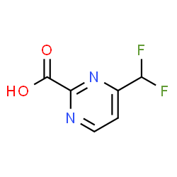 ChemSpider 2D Image | 4-(Difluoromethyl)-2-pyrimidinecarboxylic acid | C6H4F2N2O2