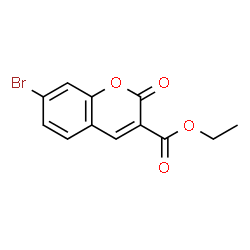 ChemSpider 2D Image | Ethyl 7-bromo-2-oxochromene-3-carboxylate | C12H9BrO4