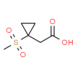 ChemSpider 2D Image | [1-(Methylsulfonyl)cyclopropyl]acetic acid | C6H10O4S