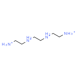 ChemSpider 2D Image | N,N'-Bis(2-ammonioethyl)-1,2-ethanediaminium | C6H22N4