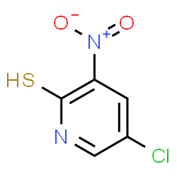 ChemSpider 2D Image | 5-Chloro-3-nitro-2-pyridinethiol | C5H3ClN2O2S