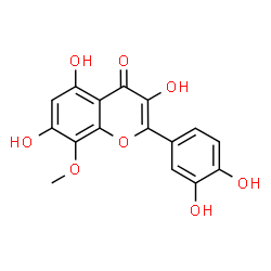 ChemSpider 2D Image | 3,3',4',5,7-pentahydroxy-8-methoxyflavone | C16H12O8
