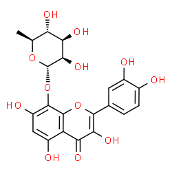 ChemSpider 2D Image | Gossypetin 8-rhamnoside | C21H20O12