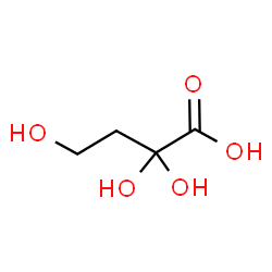 ChemSpider 2D Image | 2,2,4-Trihydroxybutanoic acid | C4H8O5