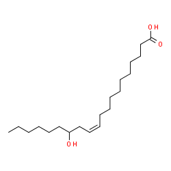 ChemSpider 2D Image | (11Z)-14-Hydroxy-11-icosenoic acid | C20H38O3
