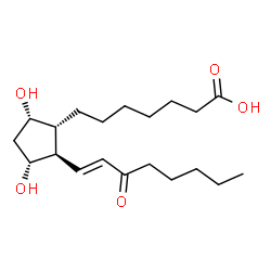 ChemSpider 2D Image | 15-keto Prostaglandin F1α | C20H34O5