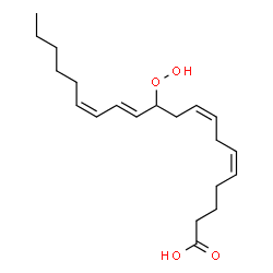 ChemSpider 2D Image | (5Z,8Z,12E,14Z)-11-Hydroperoxy-5,8,12,14-icosatetraenoic acid | C20H32O4