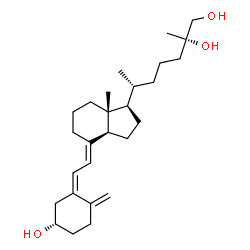 ChemSpider 2D Image | (3S,5Z,7E,25S)-9,10-Secocholesta-5,7,10-triene-3,25,26-triol | C27H44O3