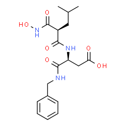 ChemSpider 2D Image | N-Benzyl-N~2~-[(2r)-2-(Hydroxycarbamoyl)-4-Methylpentanoyl]-L-Alpha-Asparagine | C18H25N3O6