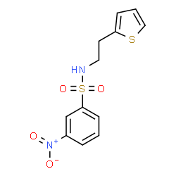 ChemSpider 2D Image | 3-Nitro-N-[2-(2-thienyl)ethyl]benzenesulfonamide | C12H12N2O4S2