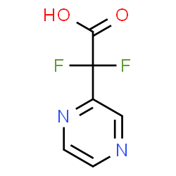 ChemSpider 2D Image | Difluoro(2-pyrazinyl)acetic acid | C6H4F2N2O2