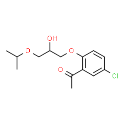 ChemSpider 2D Image | 1-[5-Chloro-2-(2-hydroxy-3-isopropoxypropoxy)phenyl]ethanone | C14H19ClO4