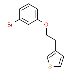 ChemSpider 2D Image | 3-[2-(3-Bromophenoxy)ethyl]thiophene | C12H11BrOS