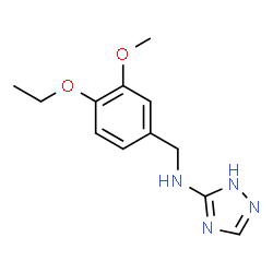 ChemSpider 2D Image | N-(4-Ethoxy-3-methoxybenzyl)-1H-1,2,4-triazol-5-amine | C12H16N4O2
