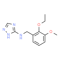 ChemSpider 2D Image | N-(2-Ethoxy-3-methoxybenzyl)-1H-1,2,4-triazol-5-amine | C12H16N4O2