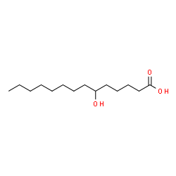 ChemSpider 2D Image | 6-Hydroxytetradecanoic acid | C14H28O3