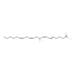 ChemSpider 2D Image | 9-hydroxy-5E,7Z,11Z,14Z-eicosatetraenoic acid | C20H32O3