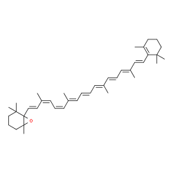 ChemSpider 2D Image | (9cis,11cis)-5,6-Dihydro-5,6-epoxy-beta,beta-carotene | C40H56O