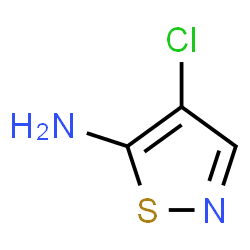 ChemSpider 2D Image | 4-Chloro-1,2-thiazol-5-amine | C3H3ClN2S
