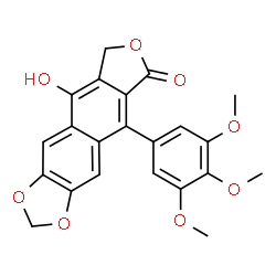 ChemSpider 2D Image | dehydropodophyllotoxin | C22H18O8