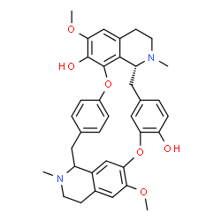 ChemSpider 2D Image | (1xi)-6,6'-Dimethoxy-2,2'-dimethyltubocuraran-7',12'-diol | C36H38N2O6