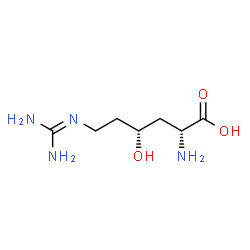 ChemSpider 2D Image | (4R)-N~6~-(Diaminomethylene)-4-hydroxy-D-lysine | C7H16N4O3