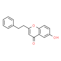 ChemSpider 2D Image | 6-Hydroxy-2-(2-phenylethyl) chromone | C17H14O3