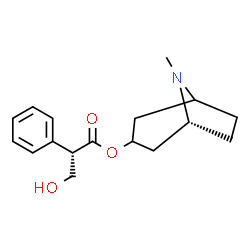 ChemSpider 2D Image | (1R)-8-Methyl-8-azabicyclo[3.2.1]oct-3-yl (2S)-3-hydroxy-2-phenylpropanoate | C17H23NO3