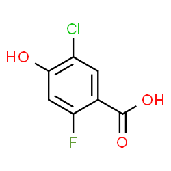 ChemSpider 2D Image | 5-Chloro-2-fluoro-4-hydroxybenzoic acid | C7H4ClFO3