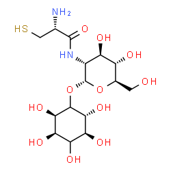 ChemSpider 2D Image | (2R,3R,5S,6R)-2,3,4,5,6-Pentahydroxycyclohexyl 2-(L-cysteinylamino)-2-deoxy-alpha-D-glucopyranoside | C15H28N2O11S