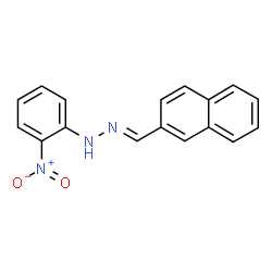 ChemSpider 2D Image | (1E)-1-(2-Naphthylmethylene)-2-(2-nitrophenyl)hydrazine | C17H13N3O2