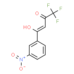 ChemSpider 2D Image | (3Z)-1,1,1-Trifluoro-4-hydroxy-4-(3-nitrophenyl)-3-buten-2-one | C10H6F3NO4