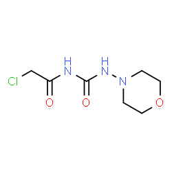 ChemSpider 2D Image | 2-Chloro-N-(4-morpholinylcarbamoyl)acetamide | C7H12ClN3O3