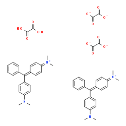 ChemSpider 2D Image | [4-[(4-dimethylaminophenyl)-phenyl-methylene]-1-cyclohexa-2,5-dienylidene]-dimethyl-ammonium; oxalate; oxalic acid | C52H52N4O12