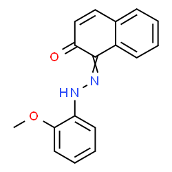 ChemSpider 2D Image | 1-[(2-Methoxyphenyl)hydrazono]-2(1H)-naphthalenone | C17H14N2O2