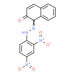 ChemSpider 2D Image | 1-[(2,4-Dinitrophenyl)hydrazono]-2(1H)-naphthalenone | C16H10N4O5