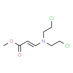 ChemSpider 2D Image | Methyl (2E)-3-[bis(2-chloroethyl)amino]acrylate | C8H13Cl2NO2