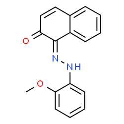 ChemSpider 2D Image | (1E)-1-[(2-Methoxyphenyl)hydrazono]-2(1H)-naphthalenone | C17H14N2O2