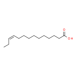 ChemSpider 2D Image | (Z)-11-tetradecenoic acid | C14H26O2